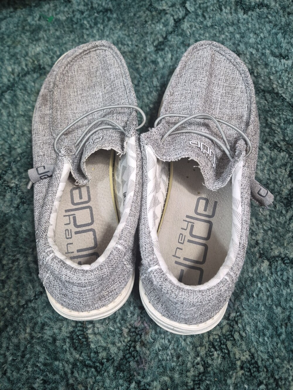 Hey Dude Men's Wally Linen Shoes Iron Size 10 - Picture 9 of 14